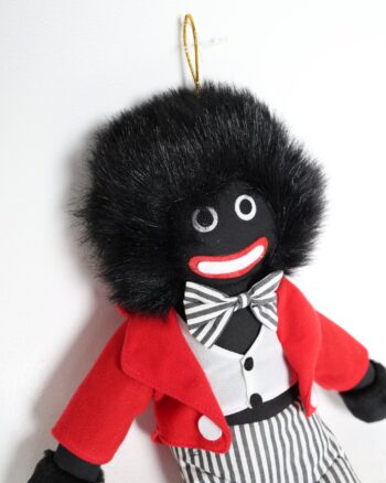 Vintage Style Soft Fabric Golliwog Doll with Red Jacket