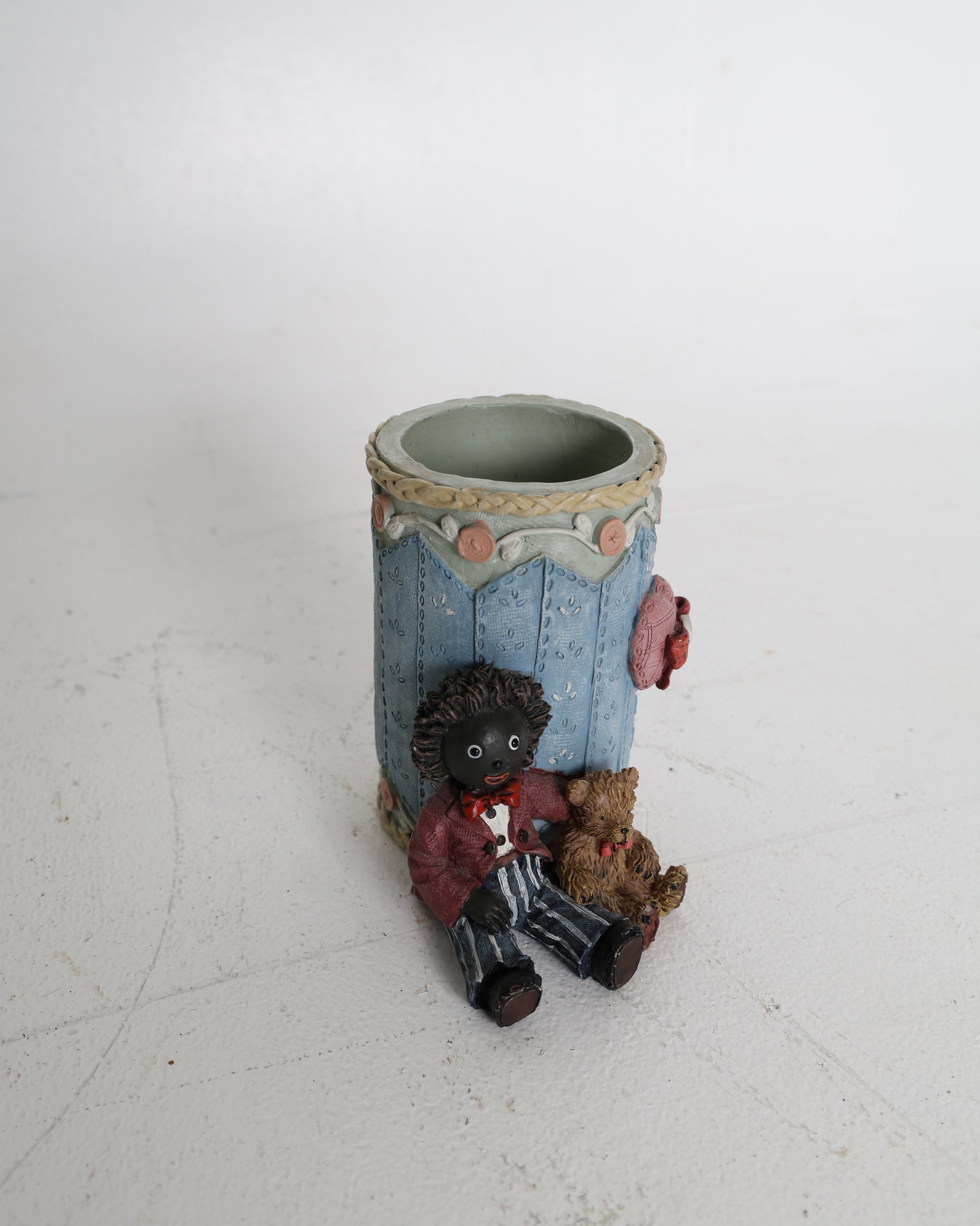Shudehill Giftware Golliwog and Teddy Bear Novelty Pencil Pot