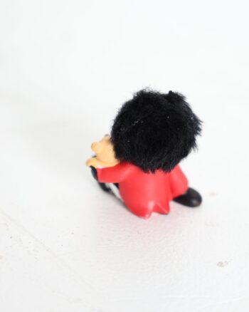 Vintage Golly Figurine Seated with Teddy Bear