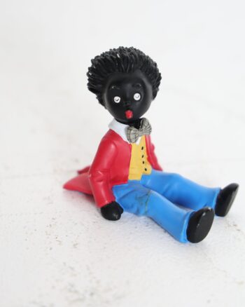 Vintage Style Golly Figurine in Red Coat and Blue Trousers