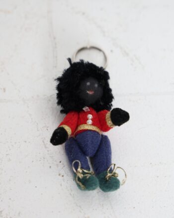 Traditional Soldier Miniature Fabric Golly Doll Keyring