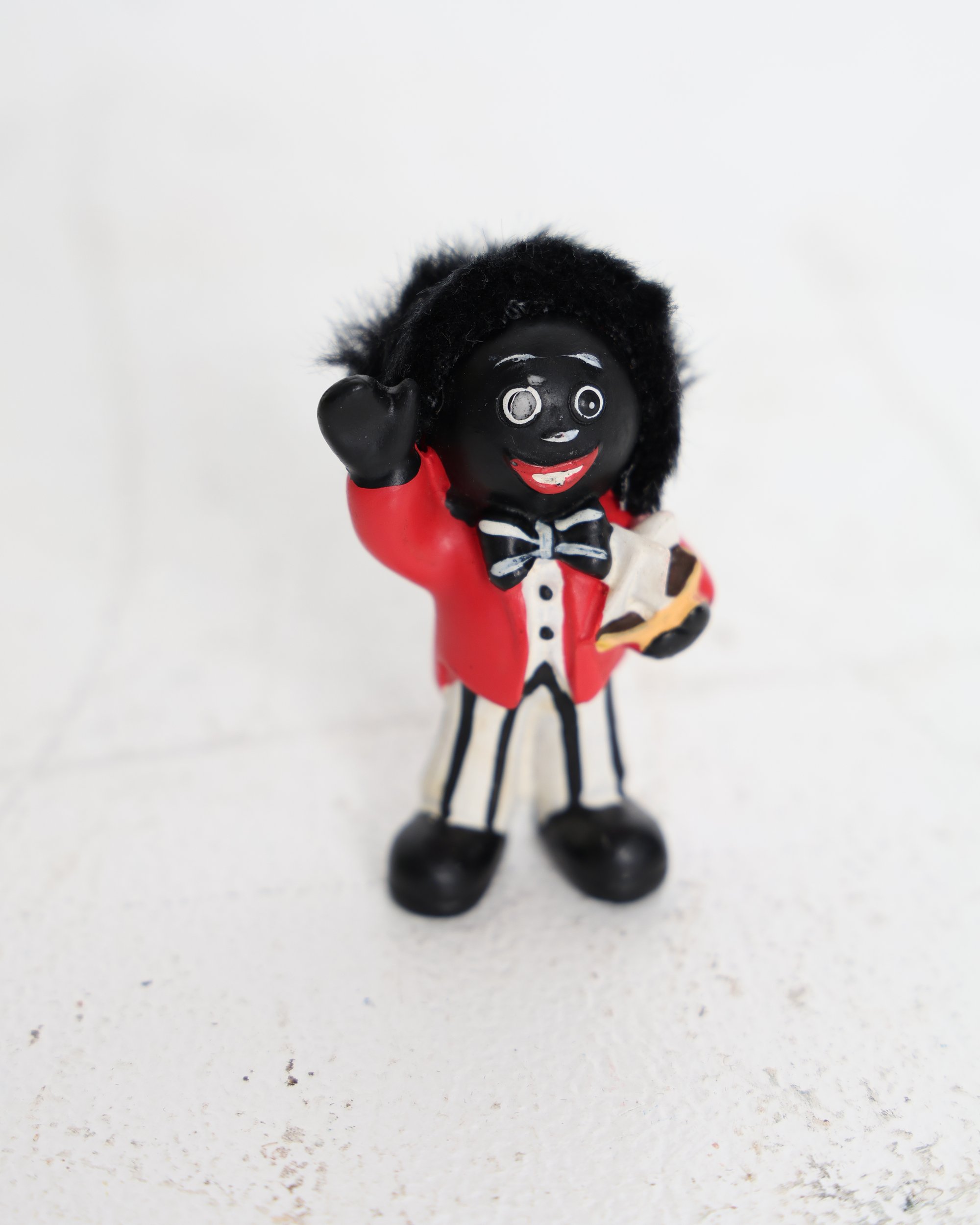 Vintage Golly Band Member Figurine with Synthetic Hair