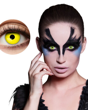 Raven Yellow Costume Contact Lenses (1 Week)