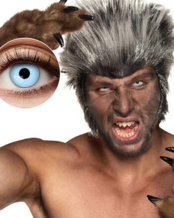 Blue Werewolf Costume Contact Lenses (1 Week)