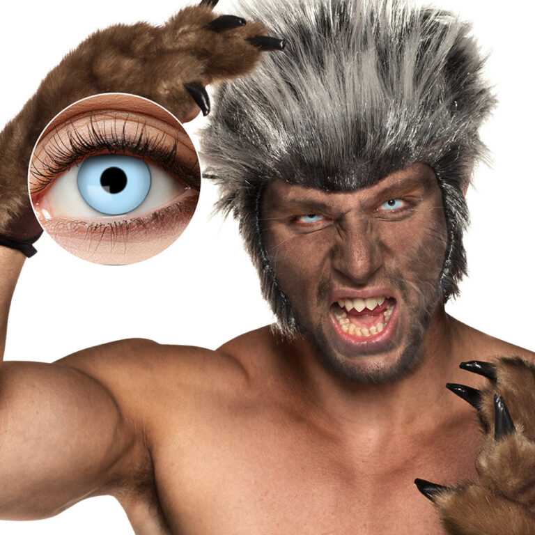 Blue Werewolf Costume Contact Lenses (1 Week)