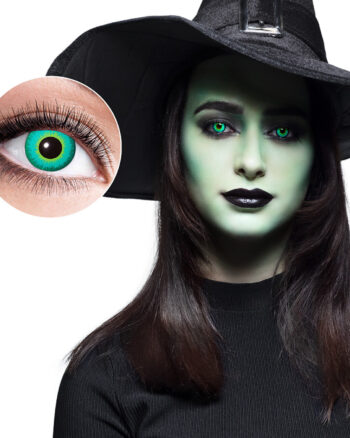 Green Witchcraft Costume Contact Lenses (1 Week)