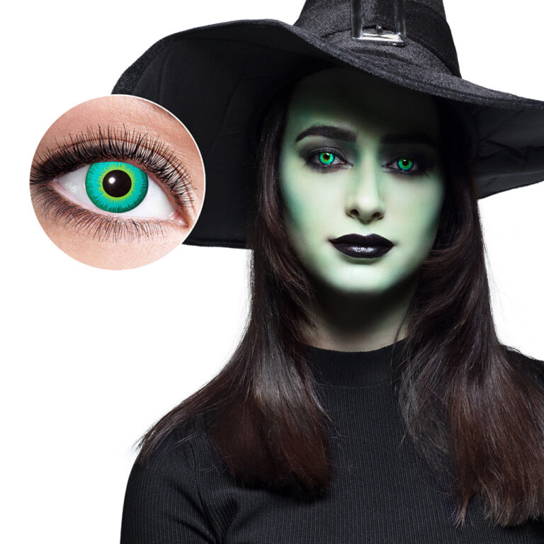Green Witchcraft Costume Contact Lenses (1 Week)