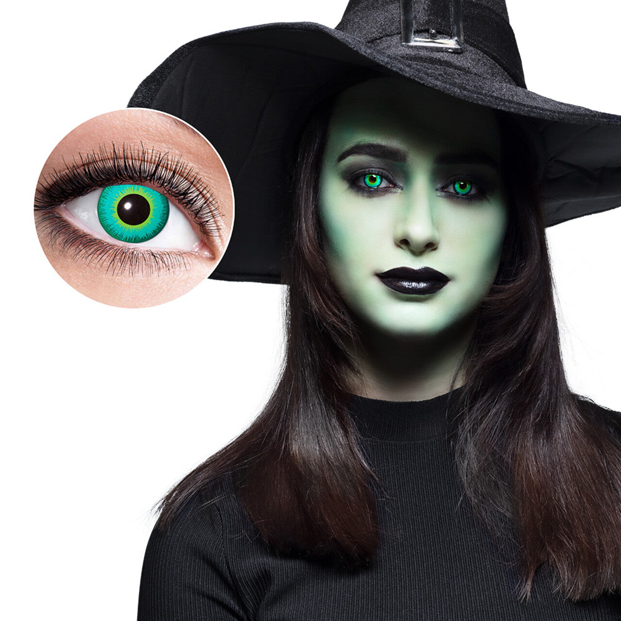 Green Witchcraft Costume Contact Lenses (1 Week)