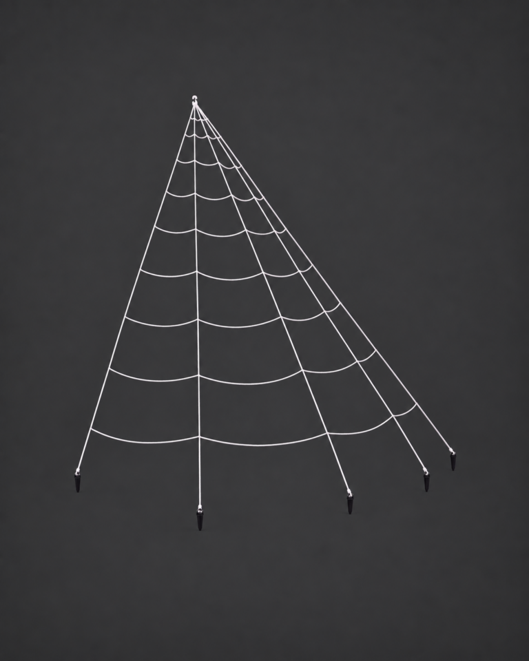 Giant 7m Halloween Spider Web with Hook and Stakes