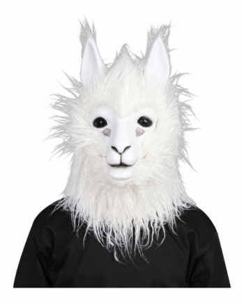 Adult Alpaca Mask with Moving Mouth