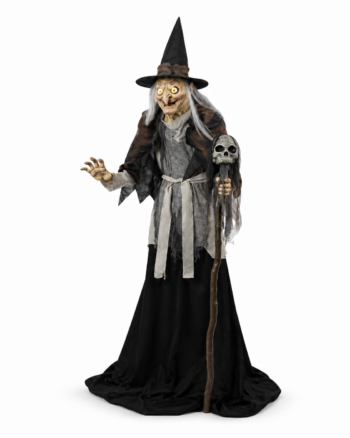 Lunging Haggard Witch Animated Figure