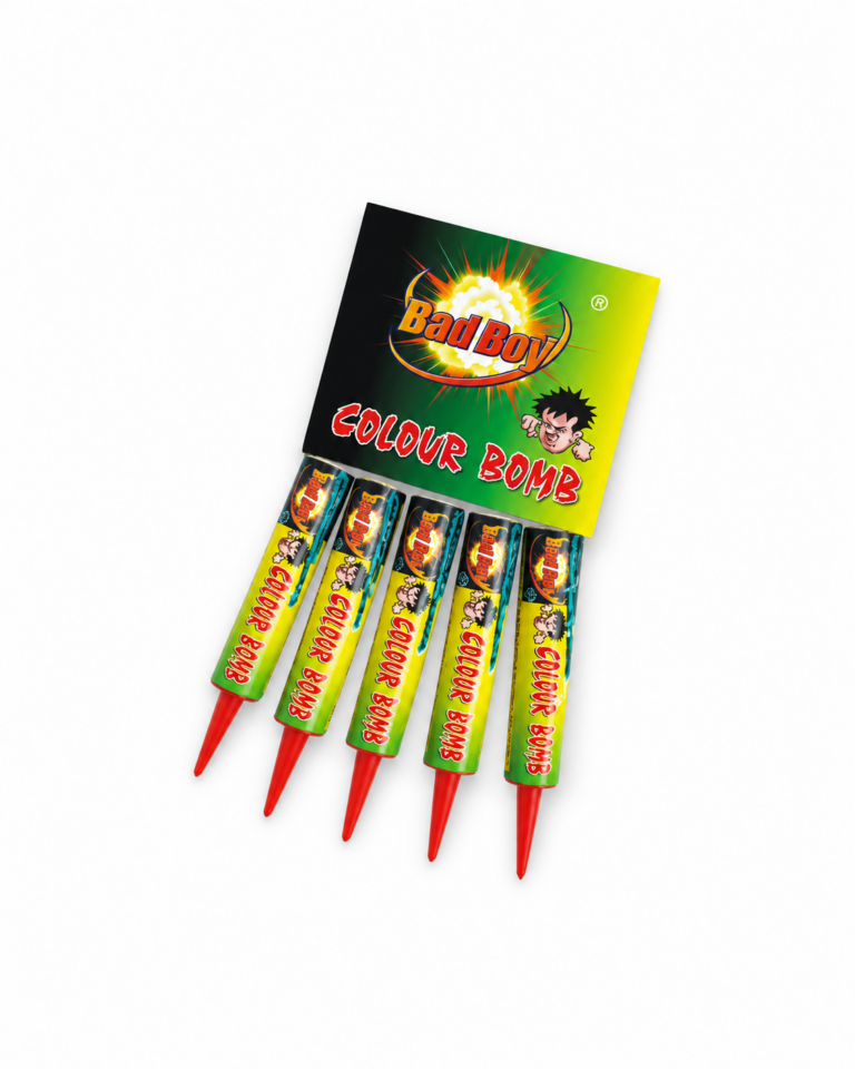 Bad Boy Colour Bomb 5 Candles Pack by Diamond Fireworks