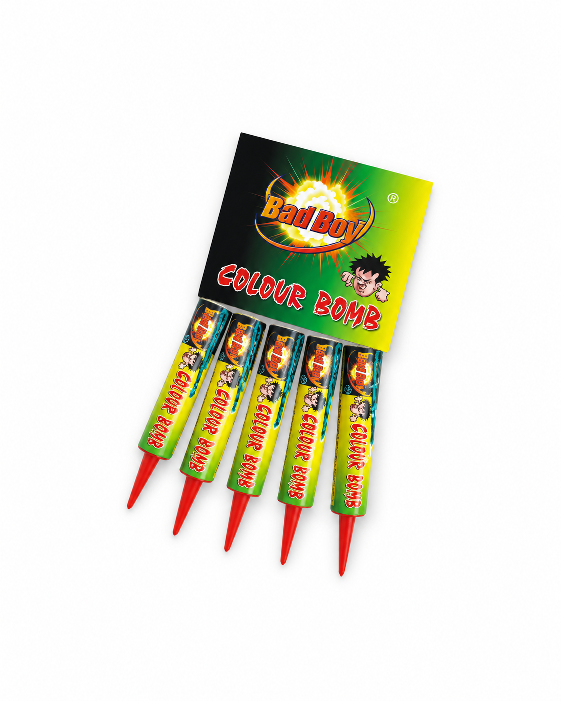 Bad Boy Colour Bomb 5 Candles Pack by Diamond Fireworks