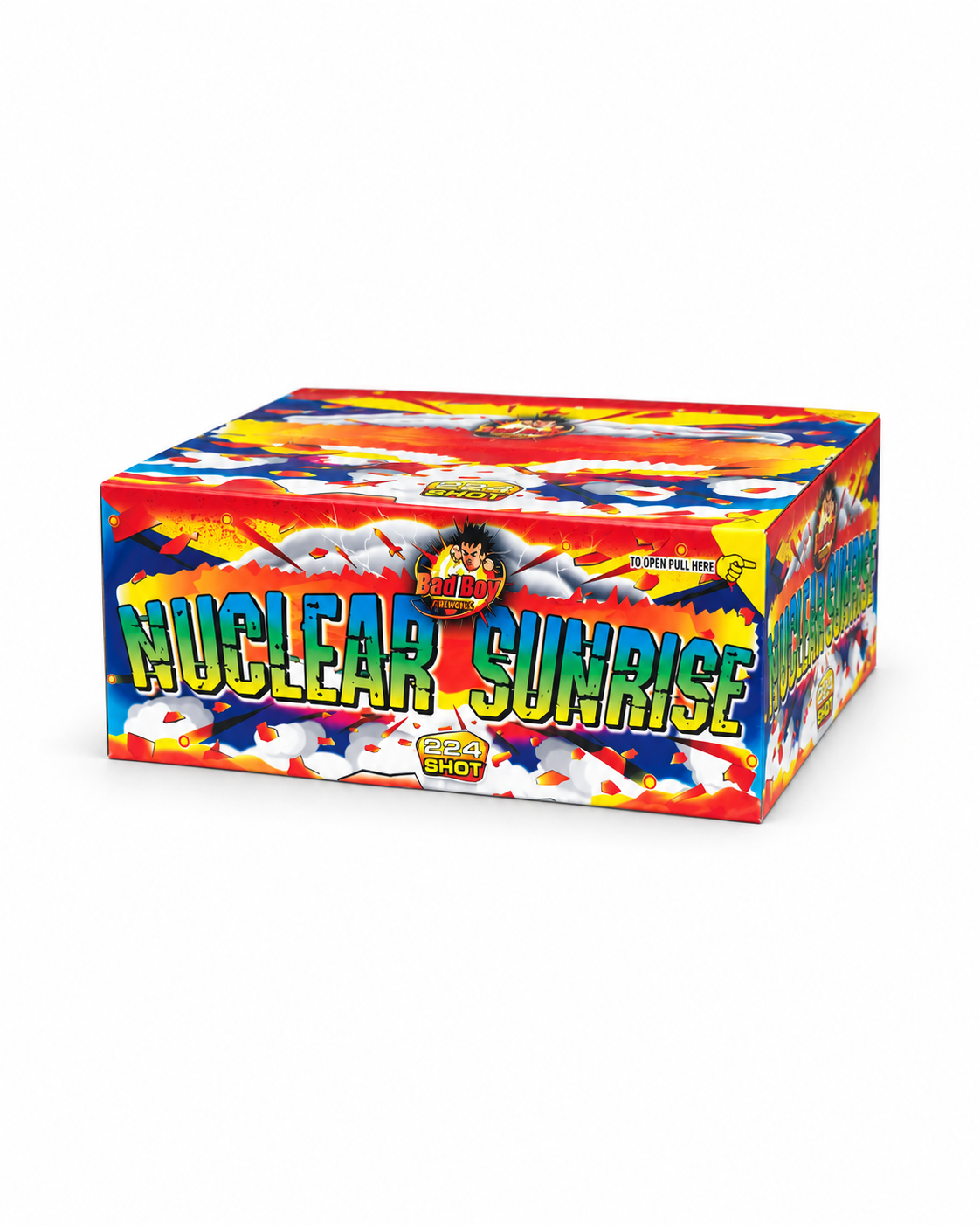 Bad Boy Nuclear Sunrise 224 Shot Barrage by Diamond Fireworks
