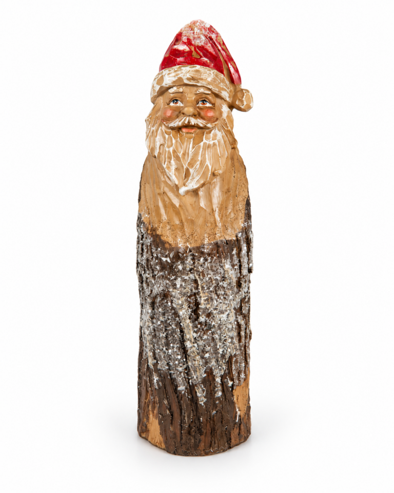 Log-Style Santa Christmas Ornament – 31cm