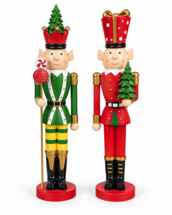 Christmas Elf Guard Figurine – Red or Green