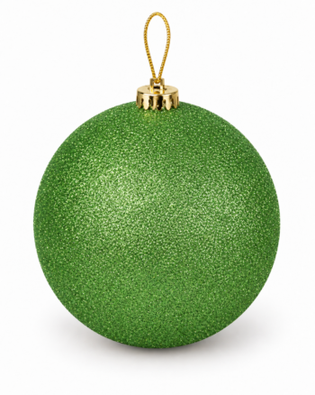 Green Glitter Christmas Bauble – 15cm