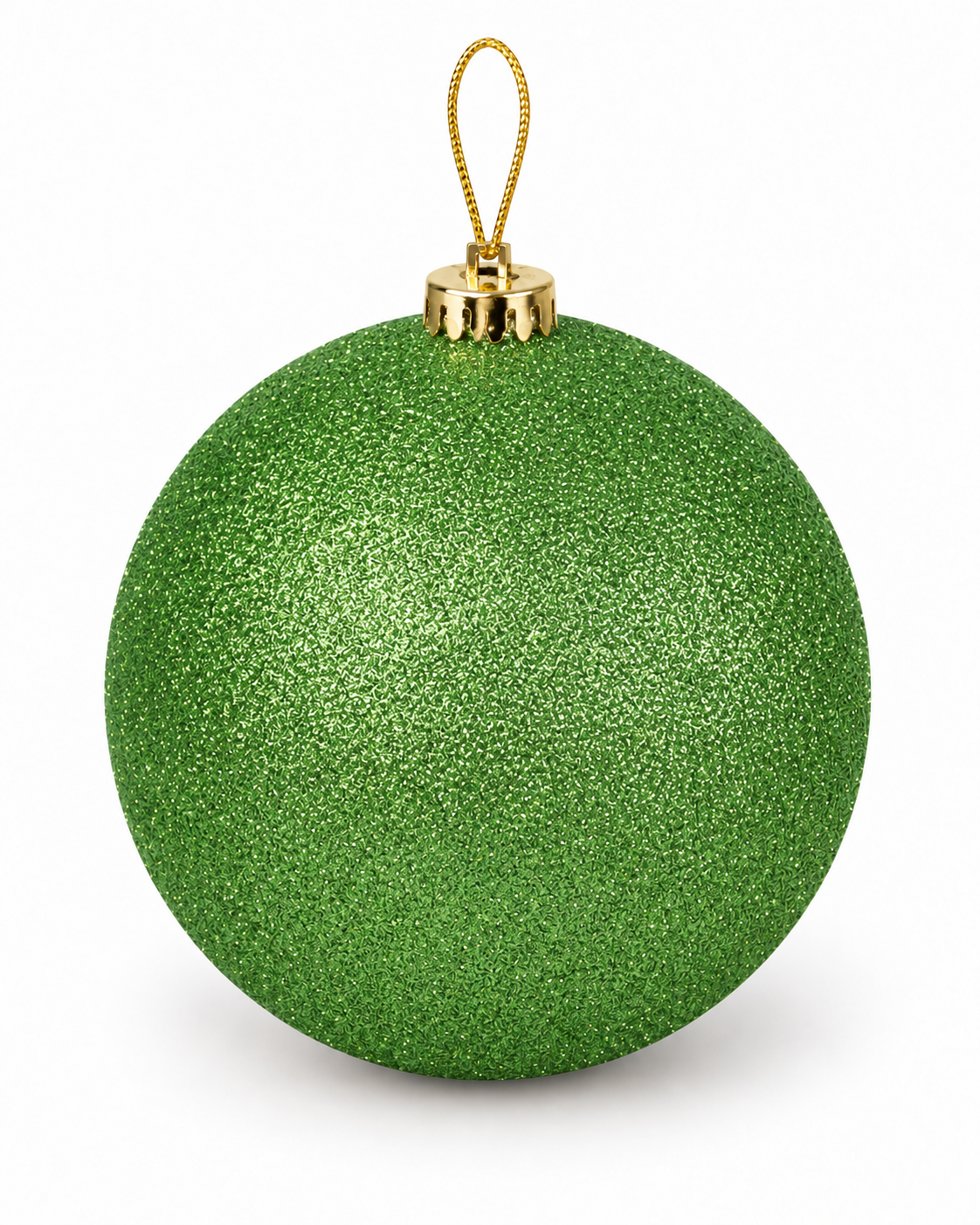 Green Glitter Christmas Bauble – 15cm