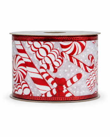 Candy Cane Christmas Ribbon – 6cm x 10 Yards
