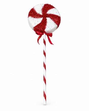 Large Red & White Christmas Lollipop Decoration – 48cm