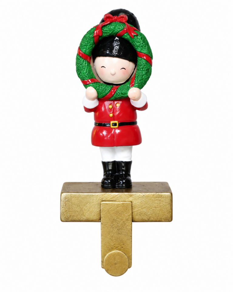 Christmas Guard Stocking Holder with Wreath – 22cm