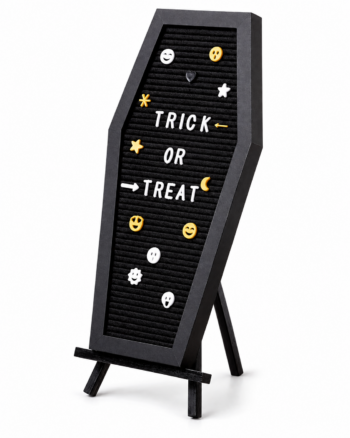 Halloween Coffin Letter Board with Stand – 44cm