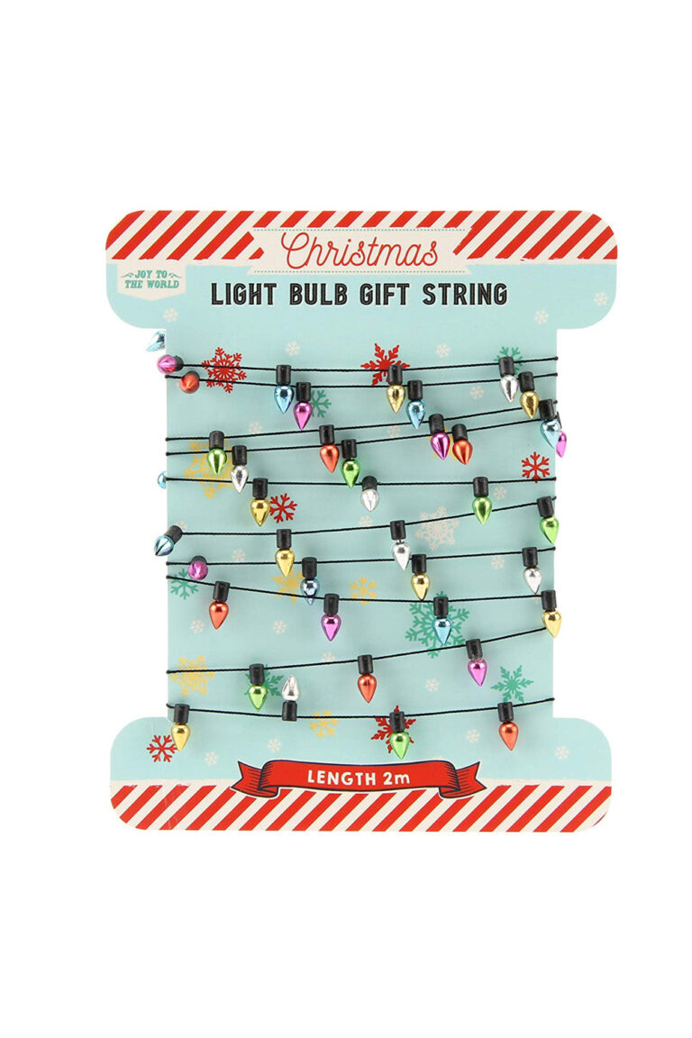 Christmas Light Bulb Gift String – Multicoloured, 2m