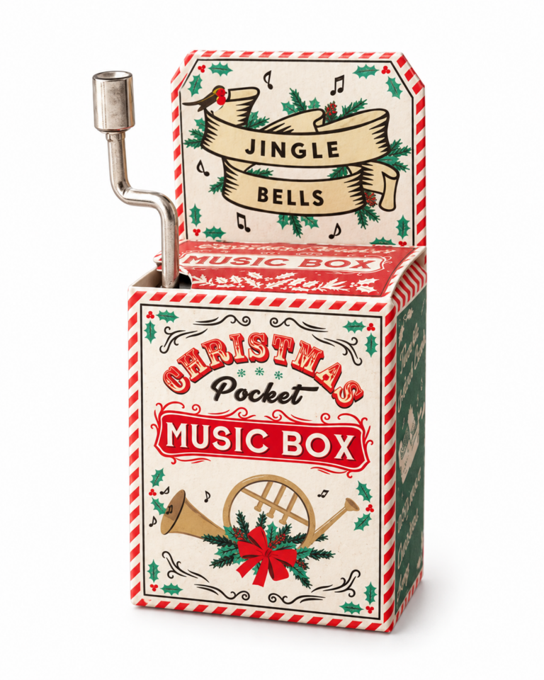Jingle Bells Hand-Crank Christmas Music Box