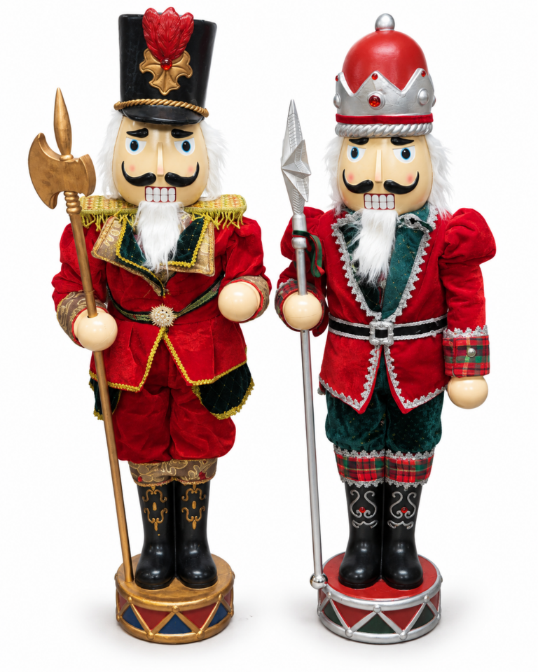 Large Wooden Christmas Toy Soldier – 120cm, Assorted Designs