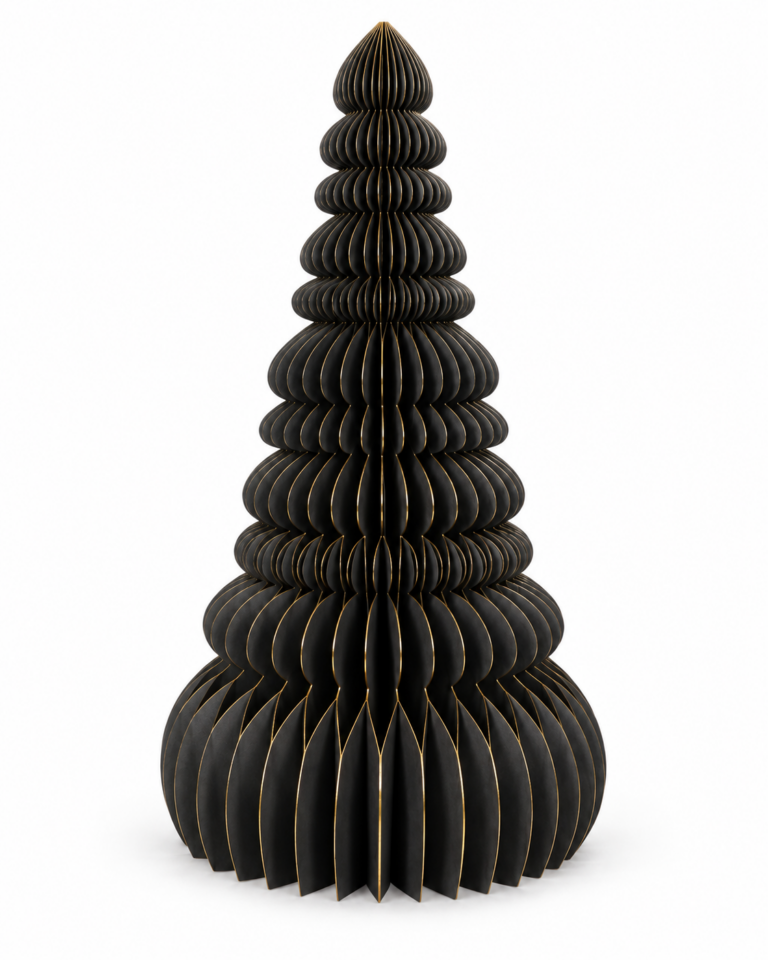 Black Folding Honeycomb Christmas Tree – 90cm