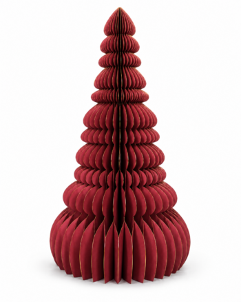 Red Folding Honeycomb Christmas Tree – 90cm