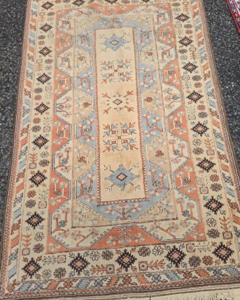 Turkish Milas Hand Woven Patterned Rug – JRJ14