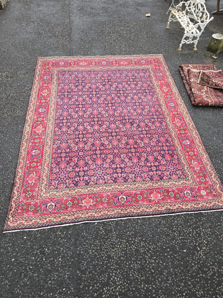 Large Blue Ground Persian Tabriz Style Carpet - JRJ18