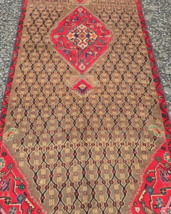 Handwoven Persian Koliai Runner Rug with Medallion Pattern – JRJ36