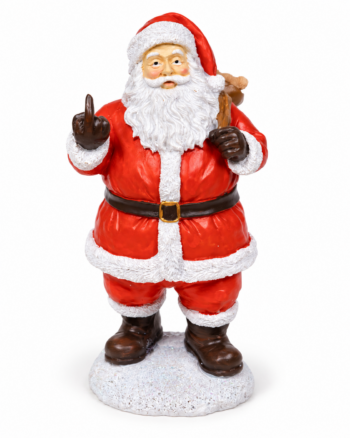 Up Yours Santa Christmas Ornament – 20cm