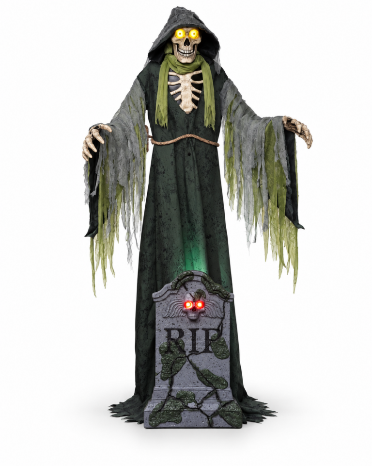 Halloween Animatronic Graveyard Reaper with Lights