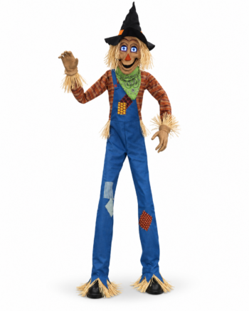 Animated Towering Scarecrow with Light Up Eyes Halloween Prop