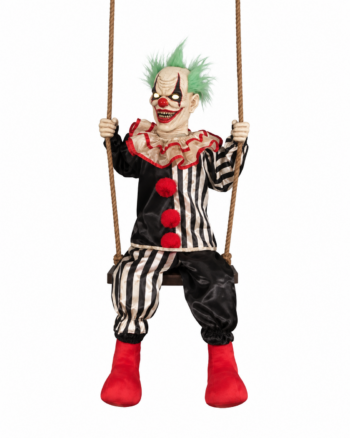 Swinging Clown with Light and Sound Animatronic Prop