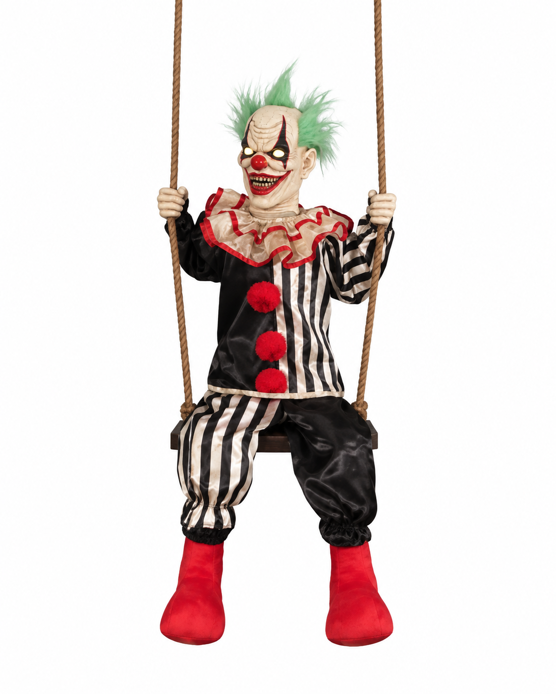 Swinging Clown with Light and Sound Animatronic Prop