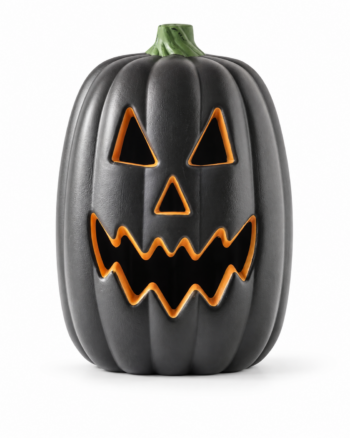 Black LED Jack-O-Lantern Pumpkin Decoration – 40cm