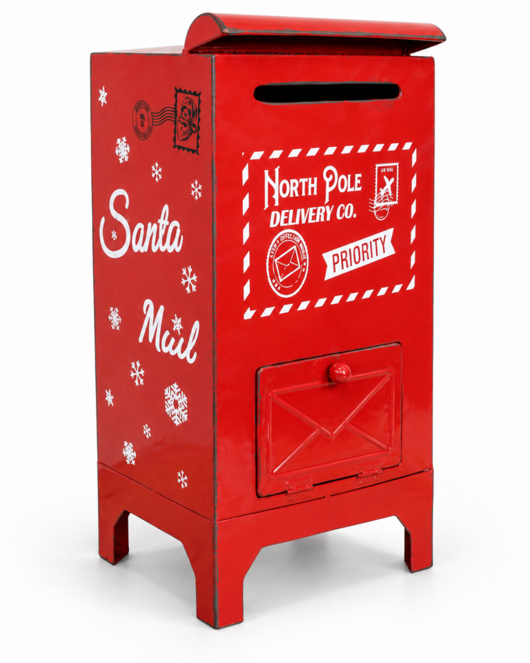 Red North Pole Delivery Santa Post Box – 53cm