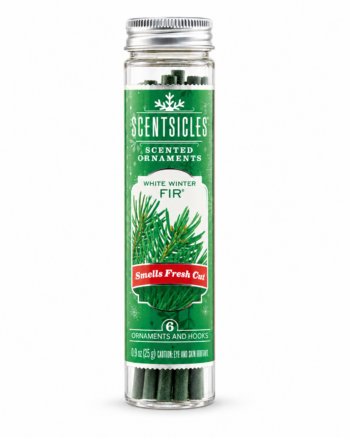 Scentsicles White Winter Fir Scented Ornaments – 6 Sticks & Hooks