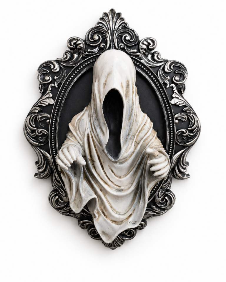 Gothic Style Framed Ghost Wall Decoration