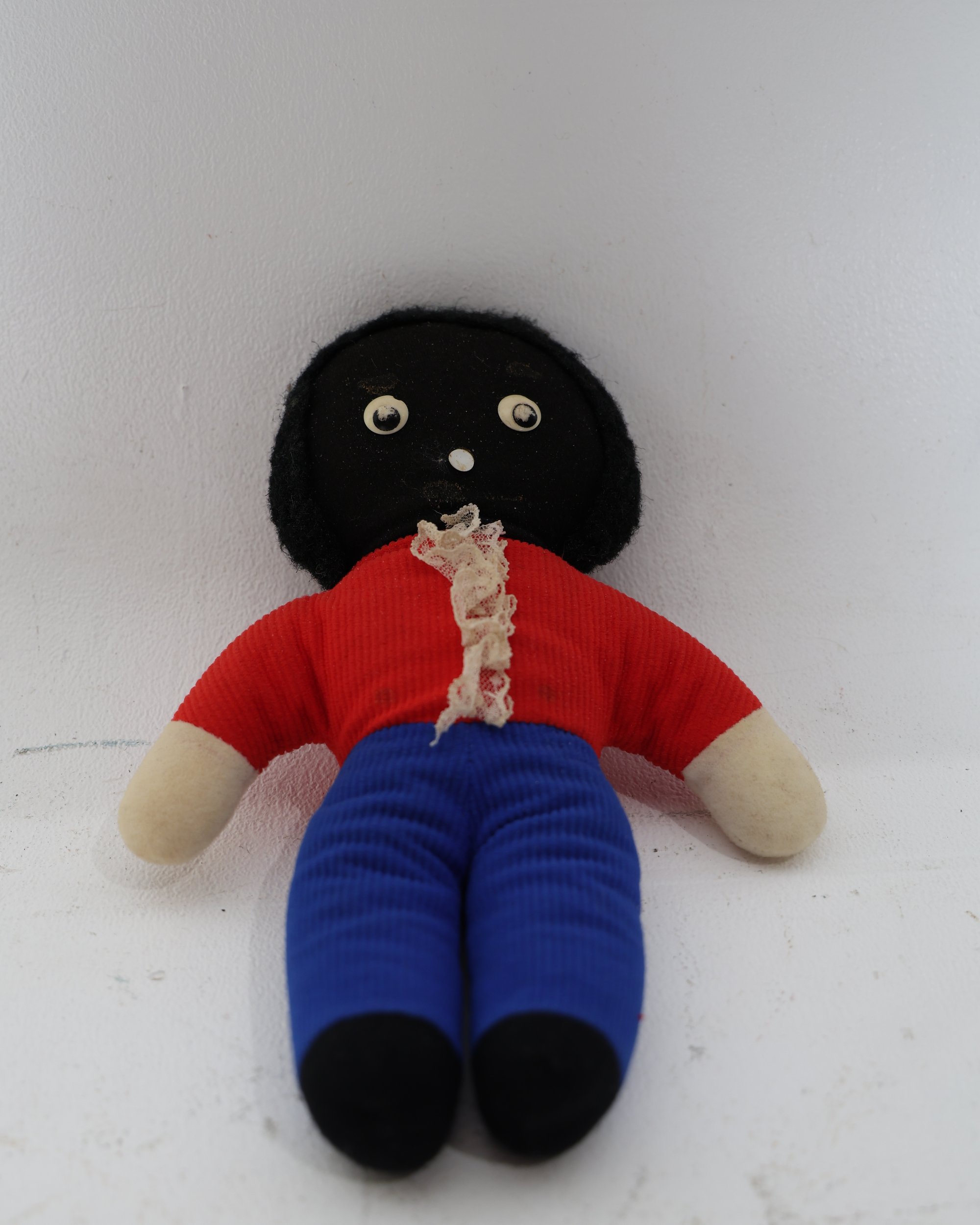 Vintage Fabric Golliwog Style Soft Toy Doll