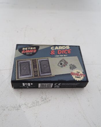 Retro Games Cards and Dice Set by Lesser and Pavey