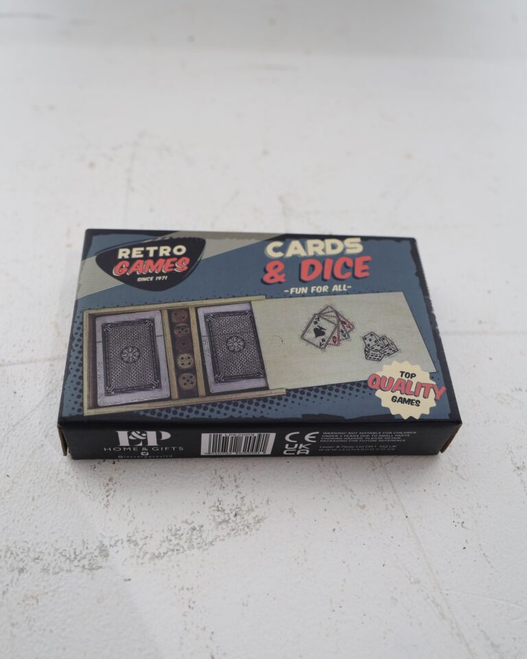 Retro Games Cards and Dice Set by Lesser and Pavey