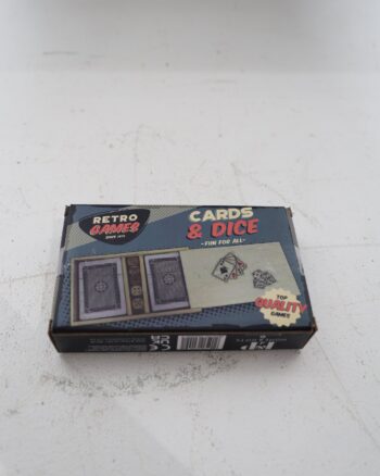 Retro Games Cards and Dice Set by Lesser and Pavey