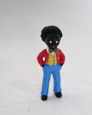 Vintage Style Golly Toy Figurine in Red Jacket and Blue Trousers
