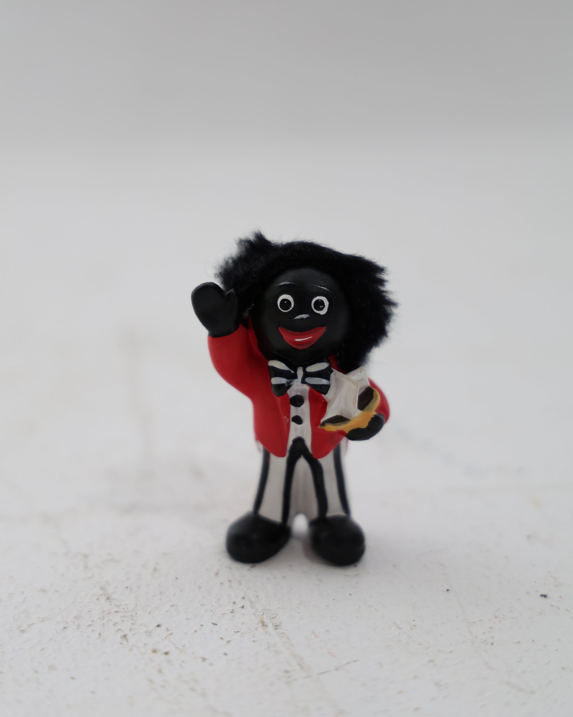 Vintage Style Golly Toy Figure with Red Jacket