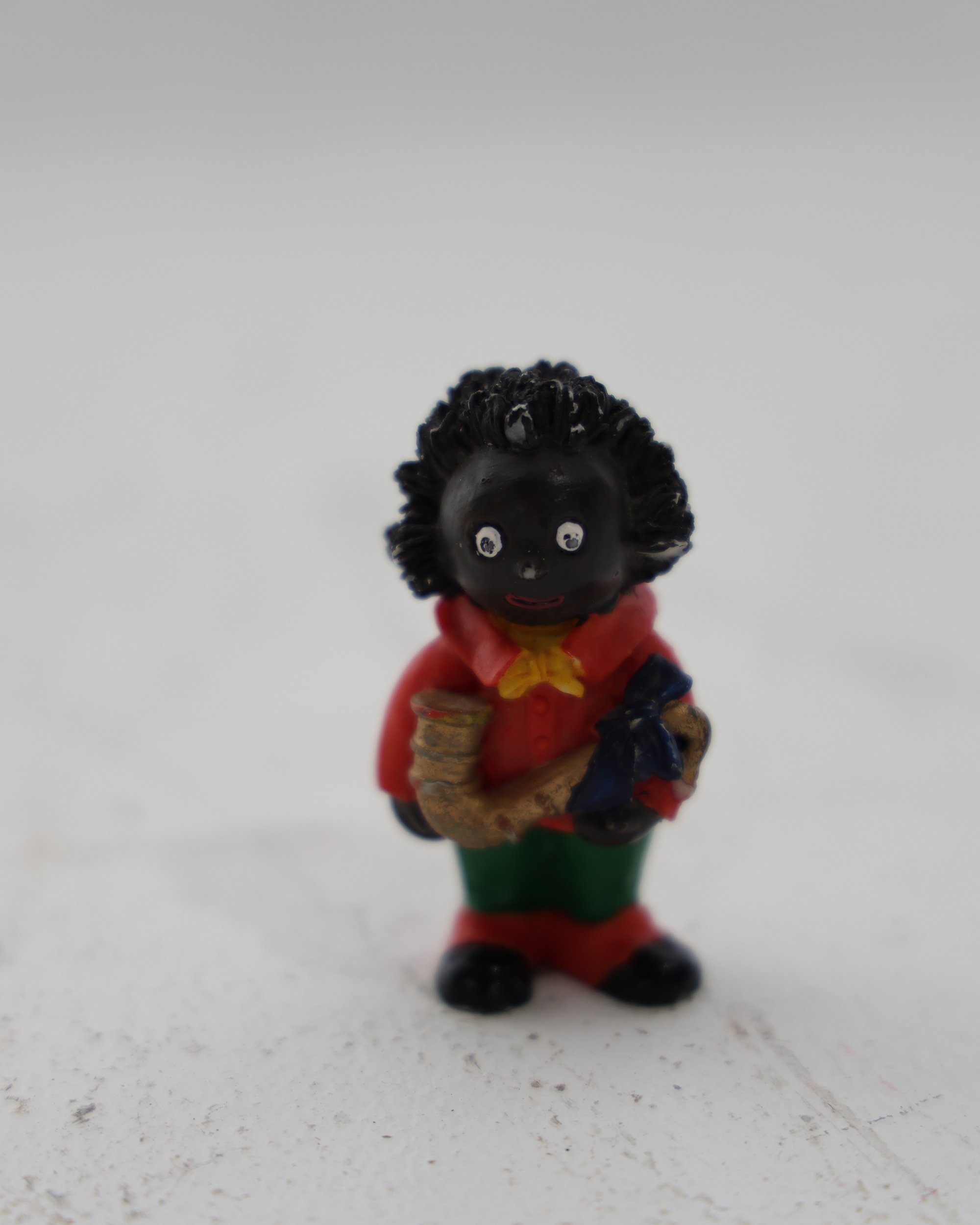 Collectible Golly Style Musician Figurine with Saxophone